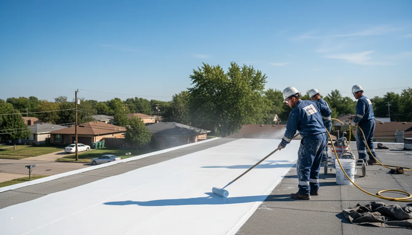 Commercial roof coating in Curtis, MI near me